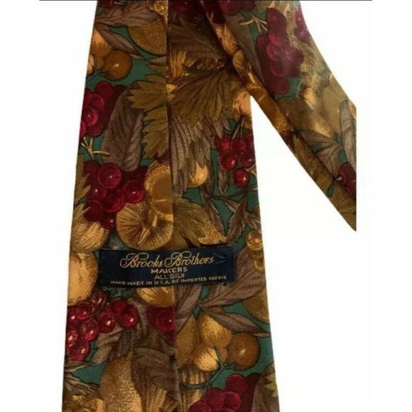 Brooks Brothers Brown 100% Silk Neck Tie - Picture 5 of 6